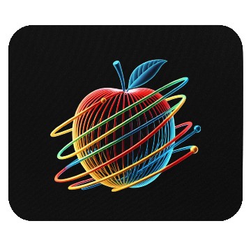 Discover Colorful Orbital Apple Mouse Pads