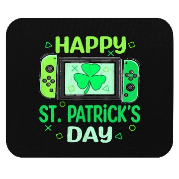 Discover Video Gamer Shamrock Happy St Patricks Day Mouse Pads