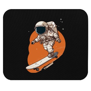 Discover skateboarding astronaut Mouse Pads