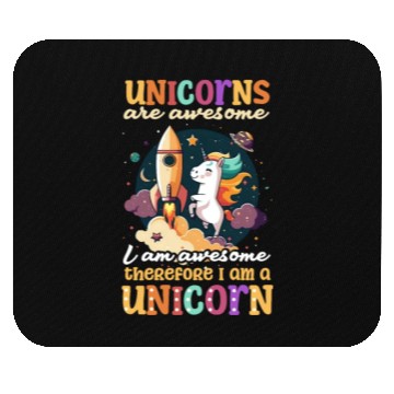 Discover Unicorn Awesome Therefore I'm Unicorn Mouse Pads
