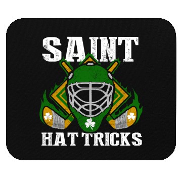 Discover Saint Hattricks Hockey St Patricks Day Mouse Pads
