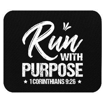 Discover Run With Purpose Bible Verse Mouse Pads