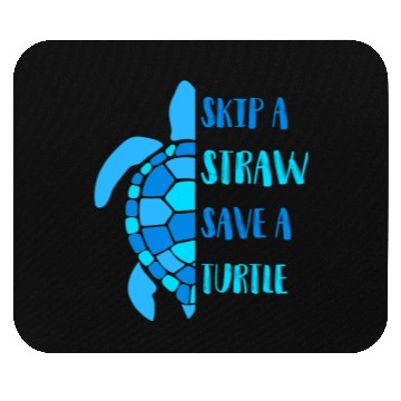 Discover Skip A Siraw Save A Turtle Mouse Pads