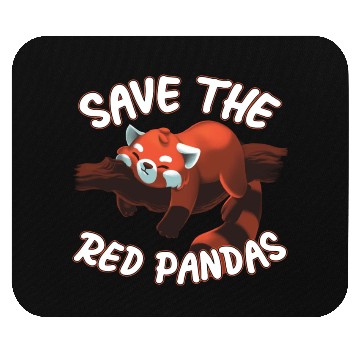 Discover Save The Red Pandas Mouse Pads