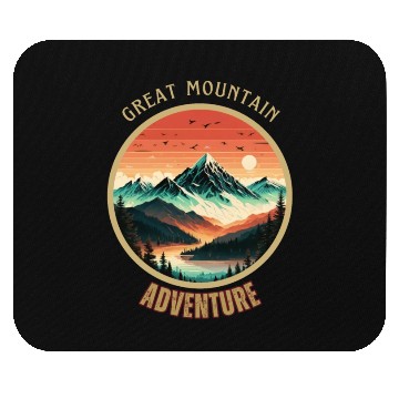Discover Great Mountain Adventure Mouse Pads