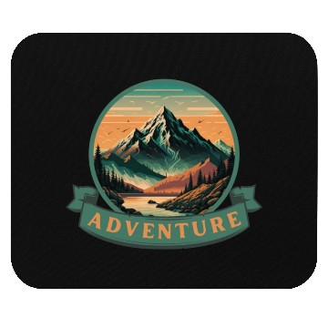 Discover Mountain Adventure Mouse Pads