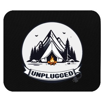 Discover Camping Unplugged Mouse Pads