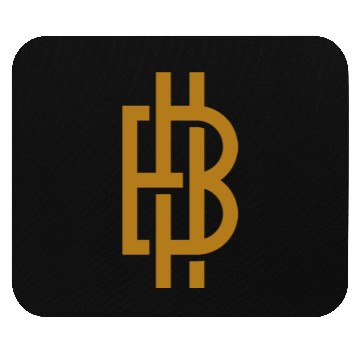 Discover Bitcoin Logo Gold Mouse Pads