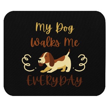 Discover Brown Typography Quotes Dog Lover Mouse Pads