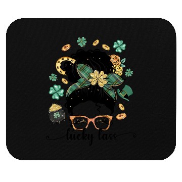 Discover Lucky Lass Pretty Girl Mouse Pads
