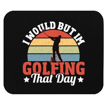 Discover Golf Course Golfers Funny Golf Mouse Pads