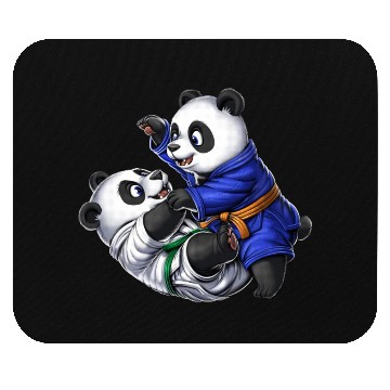Discover Panda Bears Jiu-Jitsu Mouse Pads