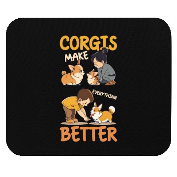 Discover Corgi Mom Dad Corgis Make Everything Better Mouse Pads