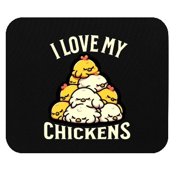 Discover I Love My Chickens Mouse Pads