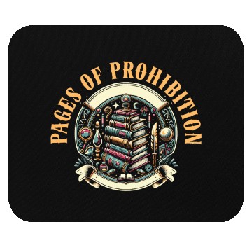 Discover Read Banned Books Bookworm Book Lover Literature Mouse Pads