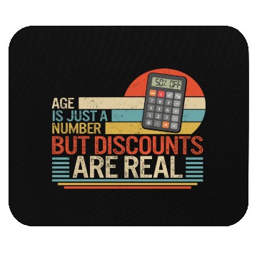 Discover Retirement Mouse Pads, Age Is Just A Number But