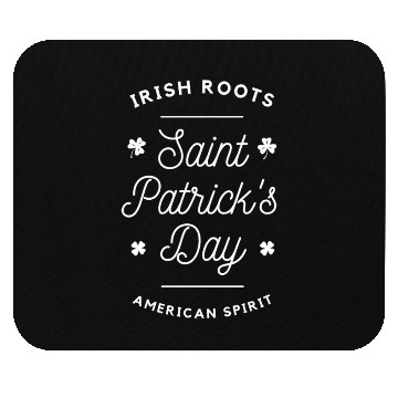 Discover Cool St Patrick's Day Typography With Clover Mouse Pads