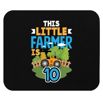 Discover 10th Birthday Tractor 10 Years Birthday Boy Mouse Pads