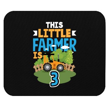 Discover 3rd Birthday Tractor 3 Years Birthday Boy Mouse Pads