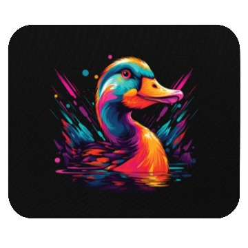 Discover Watercolor Colorful Alpaca Colorful Animals Mouse Pads
