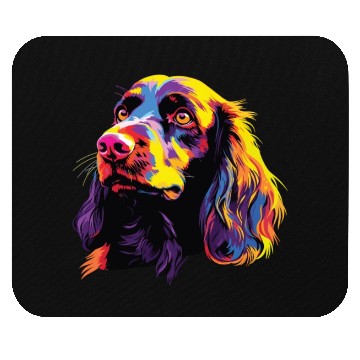 Discover Watercolor Colorful Boykin Spaniel Mouse Pads