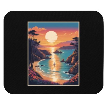 Discover Natural Beach View Mouse Pads