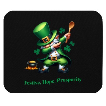 Discover Funny Saint Patricks Day Party, Dab Dance Mouse Pads
