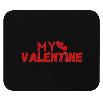 Discover My Valentine Design In Red Mouse Pads