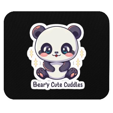 Discover Panda Lover: Beary Cuddles Mouse Pads