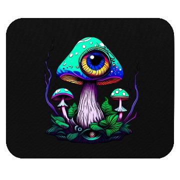 Discover Mushroom With One Eye Mouse Pads