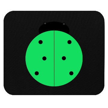 Discover green ladybug Mouse Pads