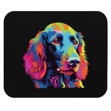 Discover Watercolor Colorful Irish Water Water Spaniel Mouse Pads