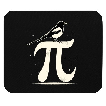 Discover Magpie Symbol Pi Day Minimal Math Bird Watching Mouse Pads
