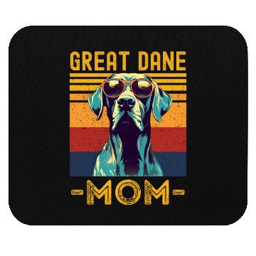 Discover Great dane mom retro Mouse Pads