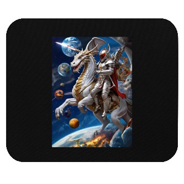 Discover A powerful fantasy extraterrestrial warrior Mouse Pads