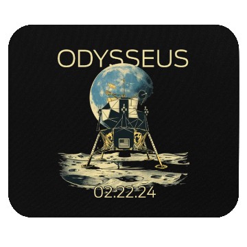 Discover Odysseus Moon Lander Spacecraft Moon Landing Mouse Pads