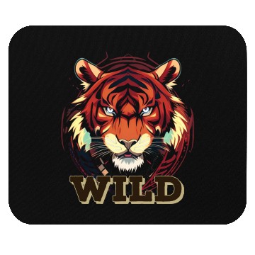 Discover Wild Tiger Art Mouse Pads