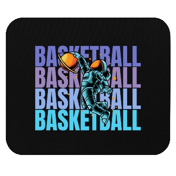 Discover Astronaut Dunking Basketball Creative Illustration Mouse Pads