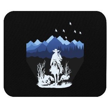 Discover Countryside Cowboy 1 Mouse Pads
