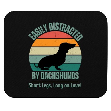 Discover Wieners Lover Gift Easily Distracted By Dachshunds Mouse Pads