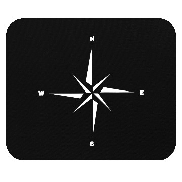Discover Nautical star. Compass rose, cardinal directions Mouse Pads