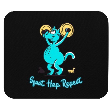 Discover Kangaroo Gym Buff: Squat, Hop, Repeat Workout Mouse Pads