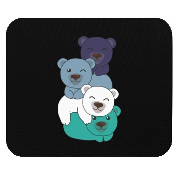 Discover Oriented Aroace Flag Pride Lgbtq Cute Bear Mouse Pads