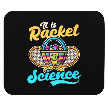 Discover Tennis Easter Racket Science Mouse Pads
