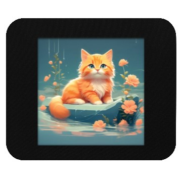 Discover Cute orange cat Mouse Pads