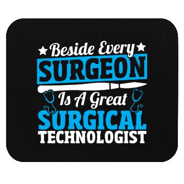 Discover Medical Nurse EKG Scrub Surgical Technologist Mouse Pads