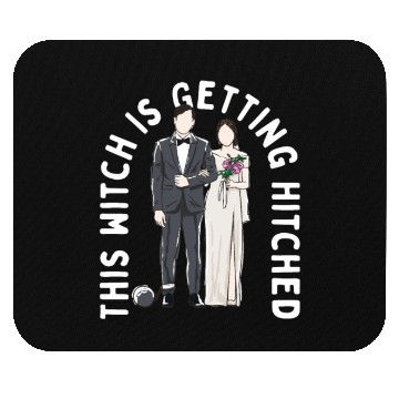 Discover This Witch Is Getting Hitched Funny Wedding Humor Mouse Pads