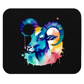 Discover Color splash zodiac: Capricorn Mouse Pads