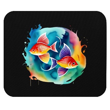 Discover Color splash zodiac: Pisces Mouse Pads