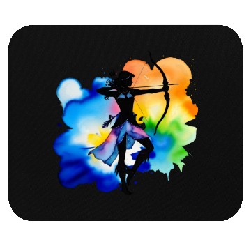 Discover Color splash zodiac: Sagittarius Mouse Pads